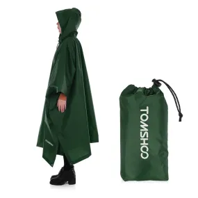 3 in 1 Raincoat Backpack Rain Cover Rain Coat Hood Hiking Cycling Rain Cover Poncho Raincoat Waterproof Outdoor Camping Tent Mat