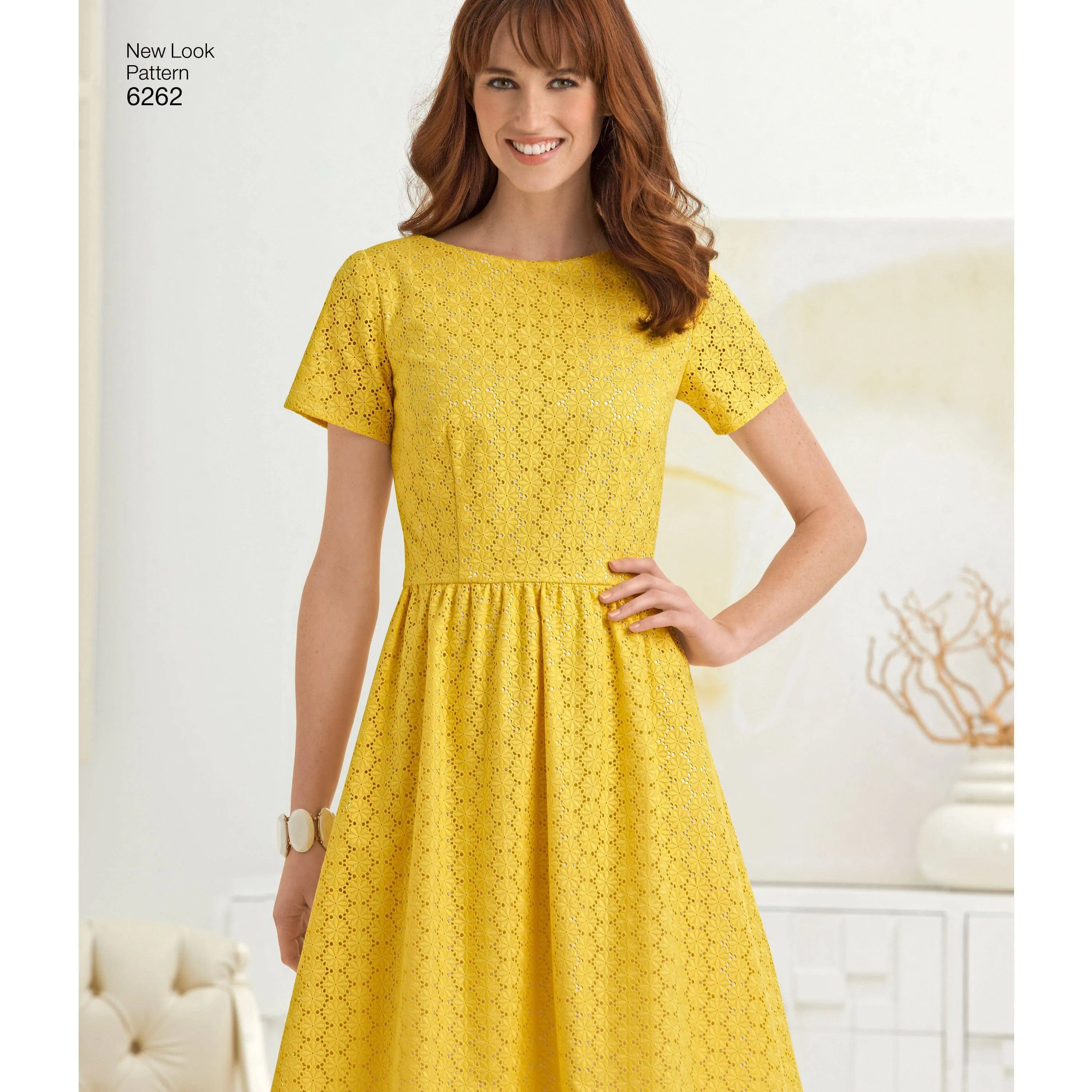 6262 Misses' Dress with Neckline Variations