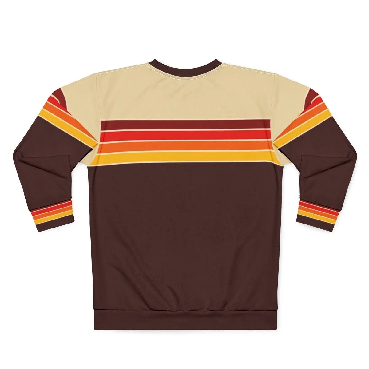 70s Vintage Retro Stripes Sweatshirt - Minimalist Athletic Design