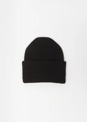 Alpaca Knit Carpenter Hat — Black