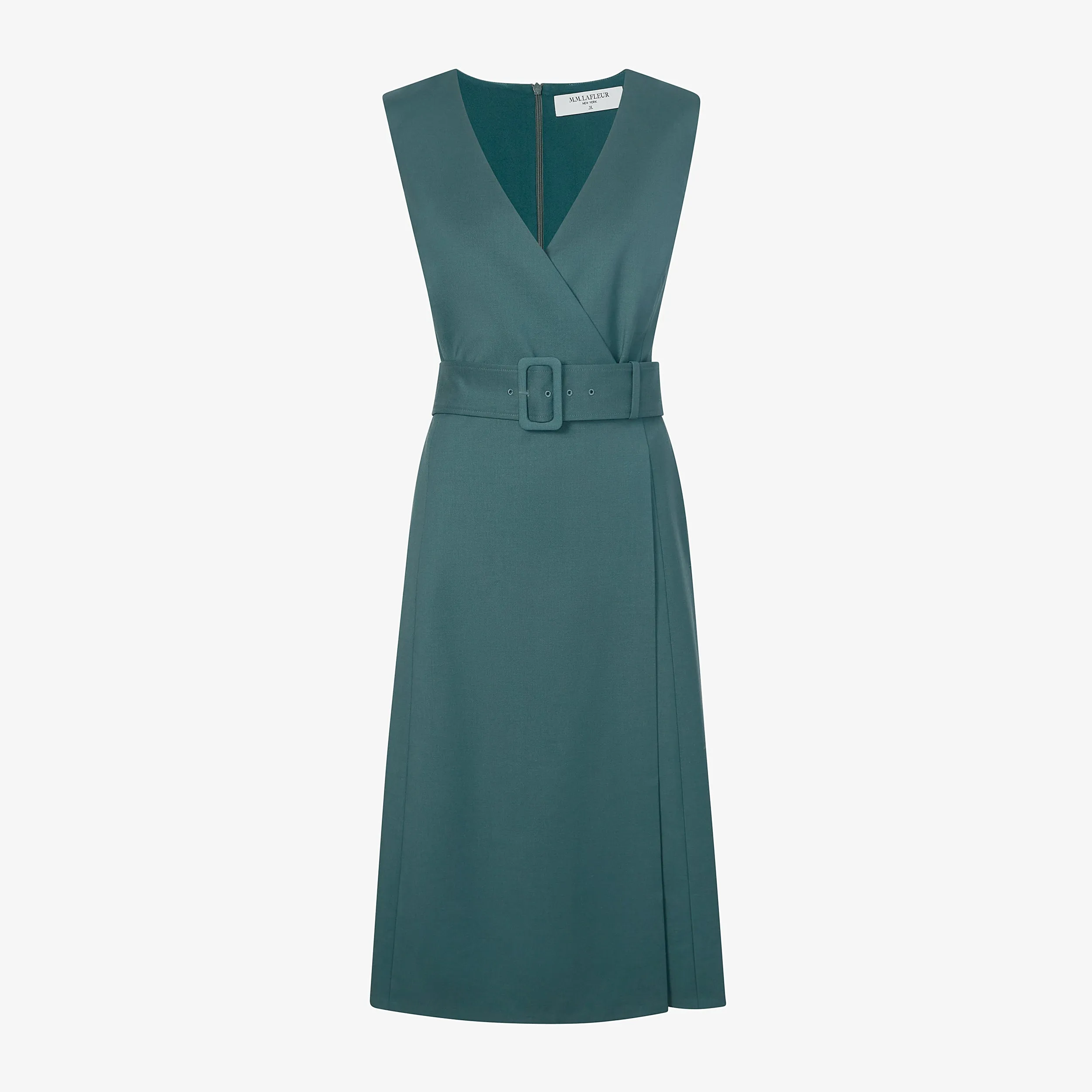 Angel Dress - Washable Wool Twill :: Blue Jade