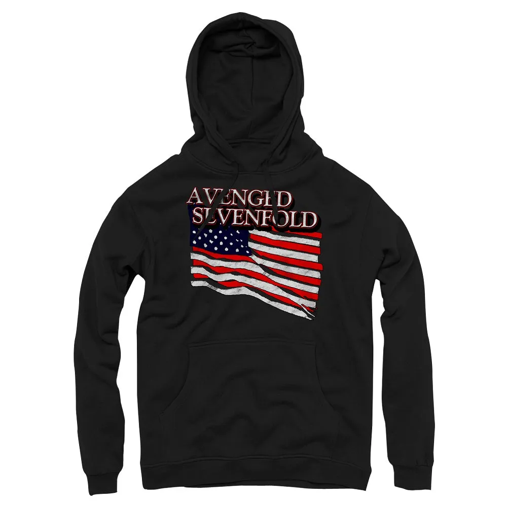 Avenged Sevenfold Flag Black Hoodie