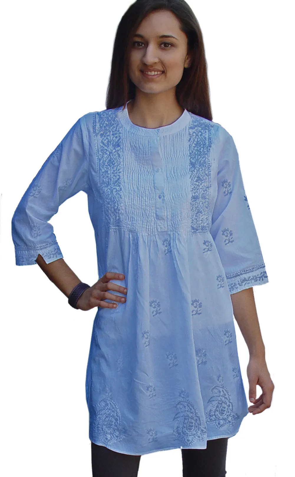 BIBA Hand Embroidered Cotton Tunic (Regular Sizes)