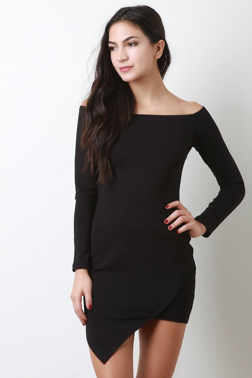 Boat Neck Envelope Dress