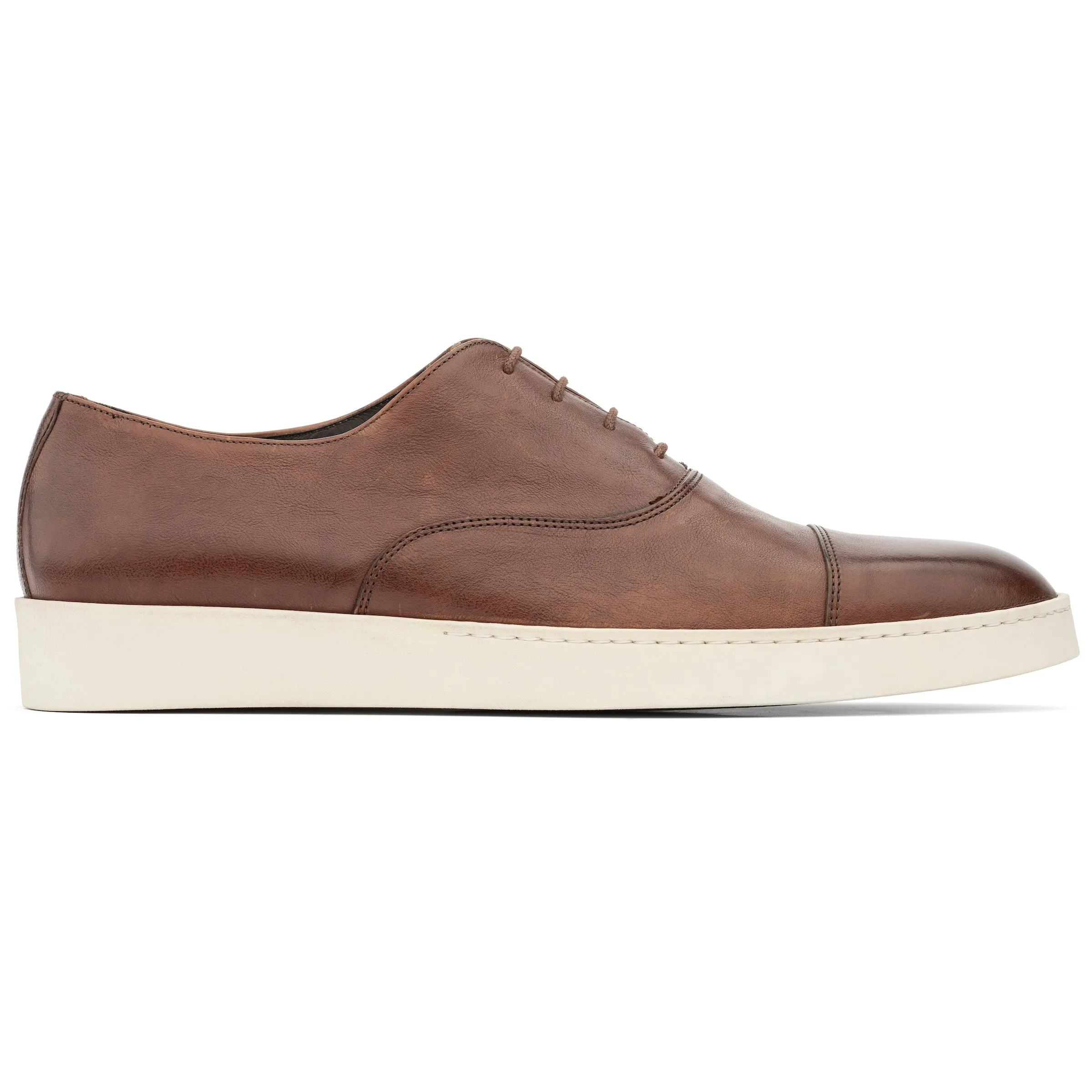 Bosley Cognac Calf Hybrid Cap Toe Lace Up