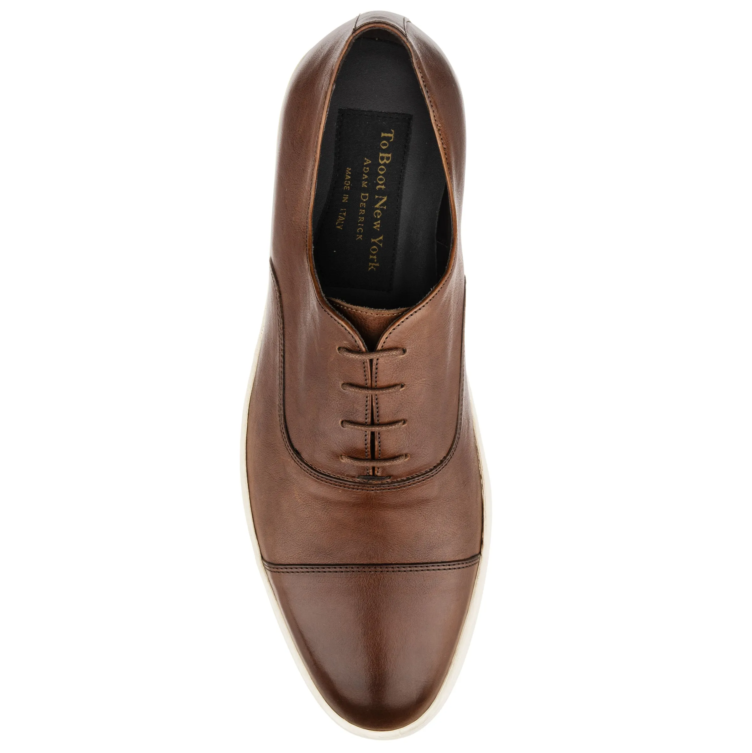 Bosley Cognac Calf Hybrid Cap Toe Lace Up