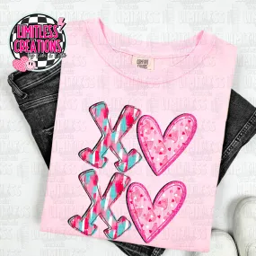 Brushstroke XO Valentine Shirt