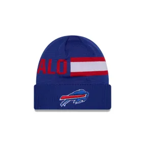 Buffalo Bills NFL New Era Men's Blue 2024 Sideline Tech Knit Hat