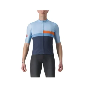 Castelli A Blocco Short Sleeve Jersey Blue Black