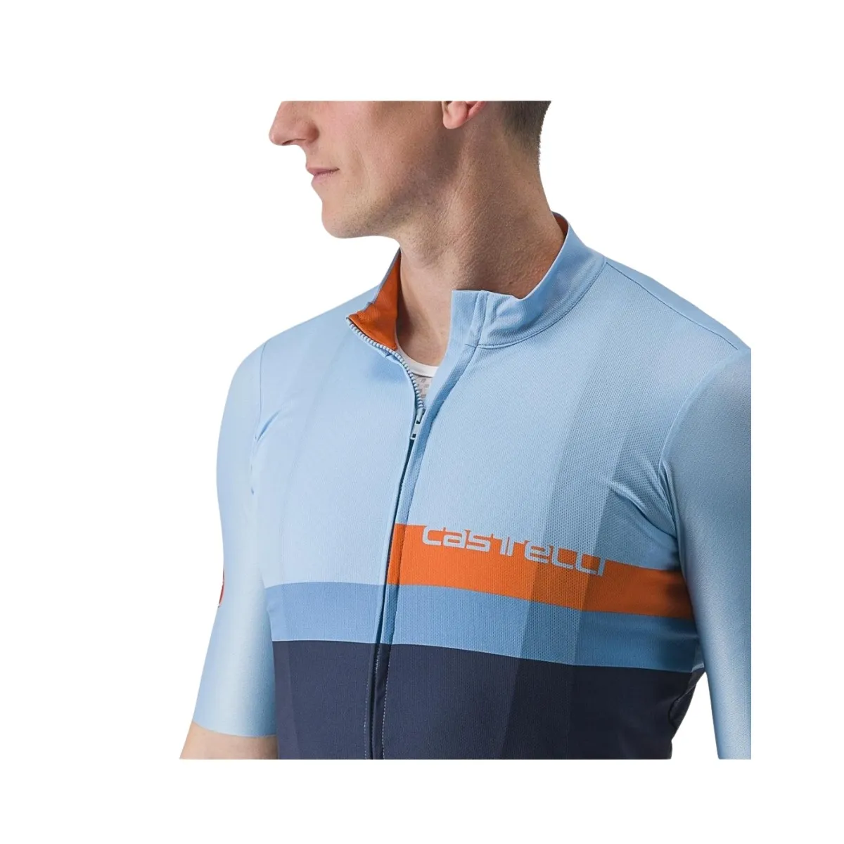 Castelli A Blocco Short Sleeve Jersey Blue Black