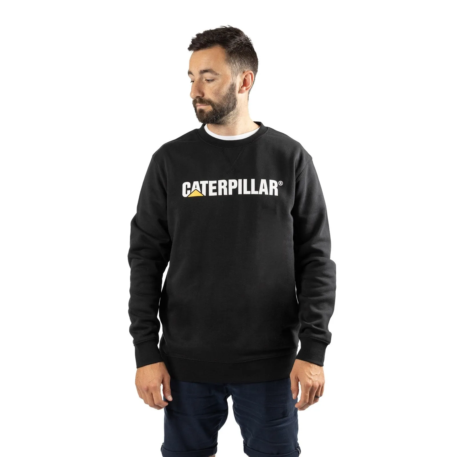 Caterpillar Midweight Crewneck Sweatshirt  Black