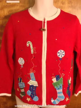 Christmas Sweets Balloons Cheesy Christmas Sweater