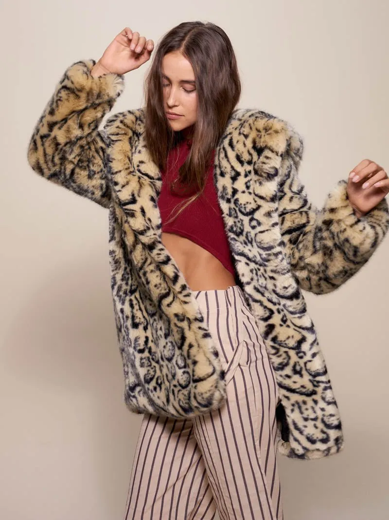 Classic Ocelot Luxe Faux Fur SpiritHood Coat