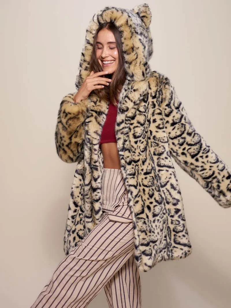 Classic Ocelot Luxe Faux Fur SpiritHood Coat