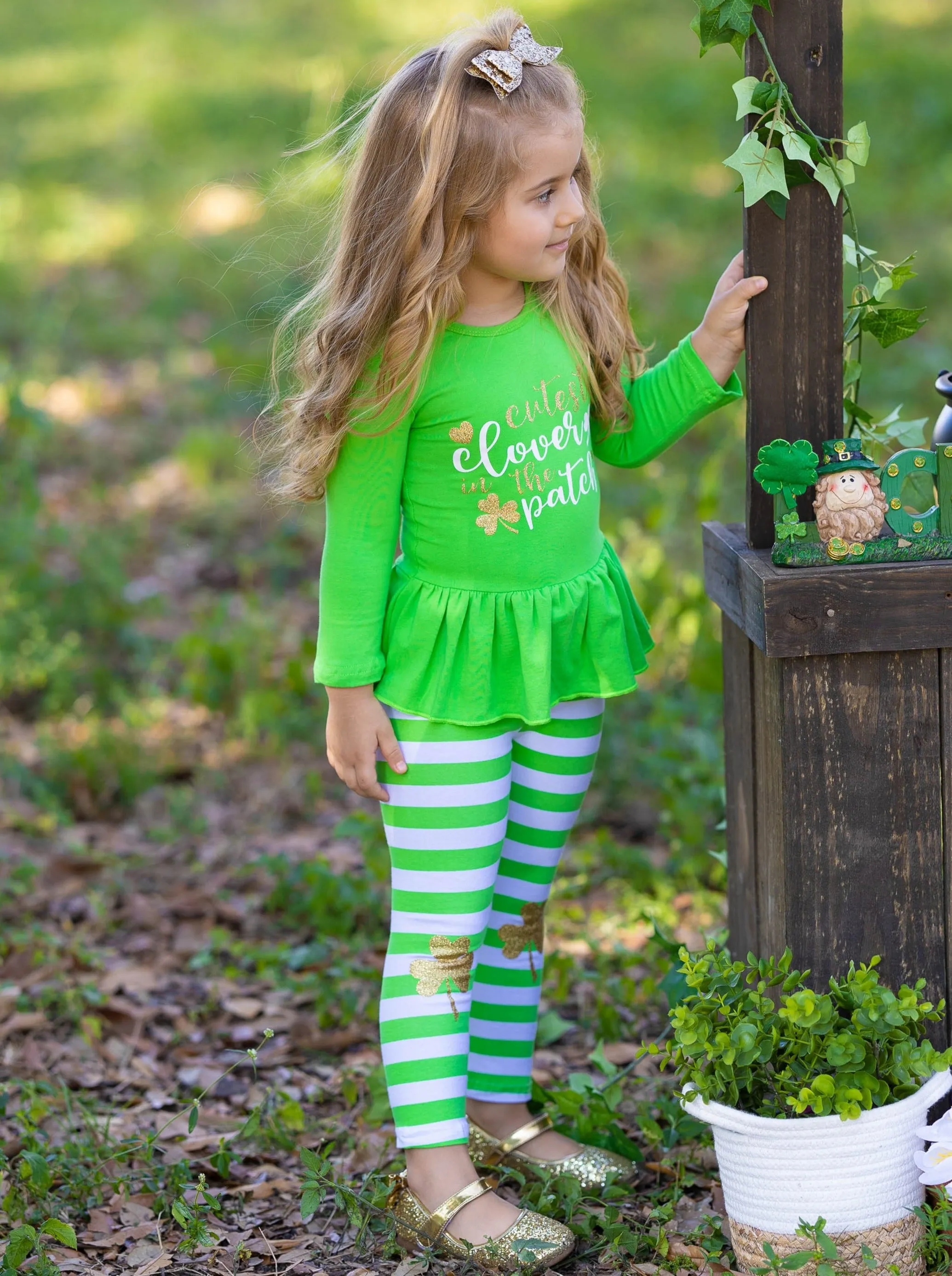 Cutest Clover In The Patch Legging Set