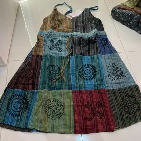 Dress Handmade  Festival Hippie Boho  Dress Size 8 - 12