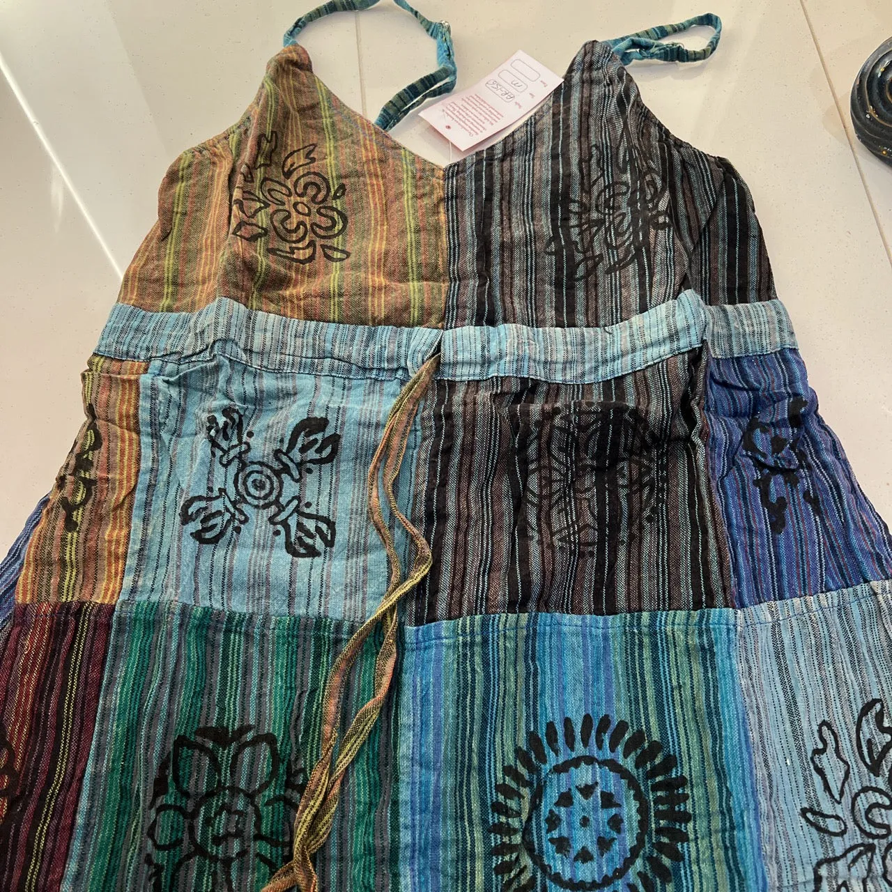 Dress Handmade  Festival Hippie Boho  Dress Size 8 - 12