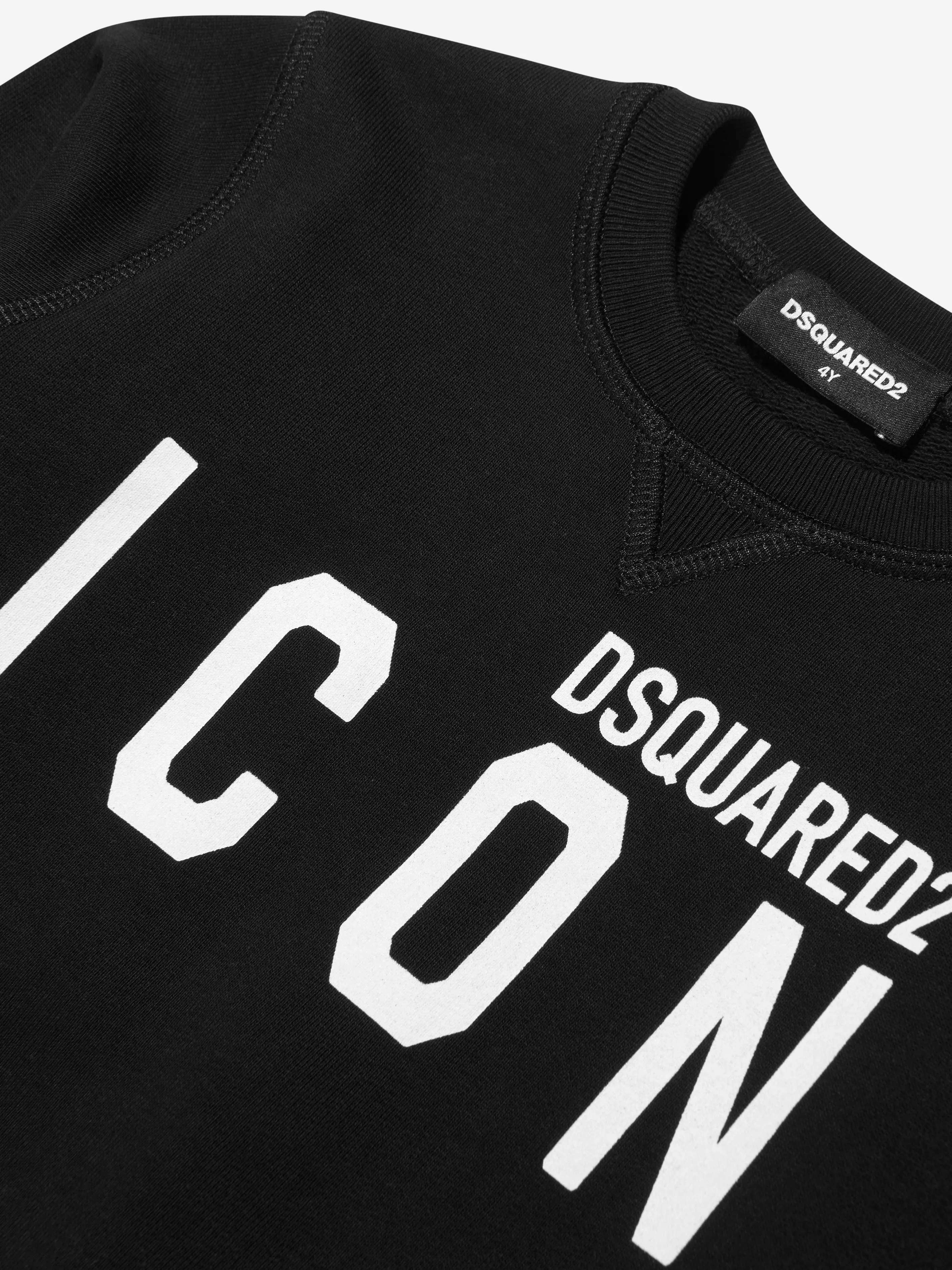 Dsquared2 Kids Icon Sweatshirt In Black