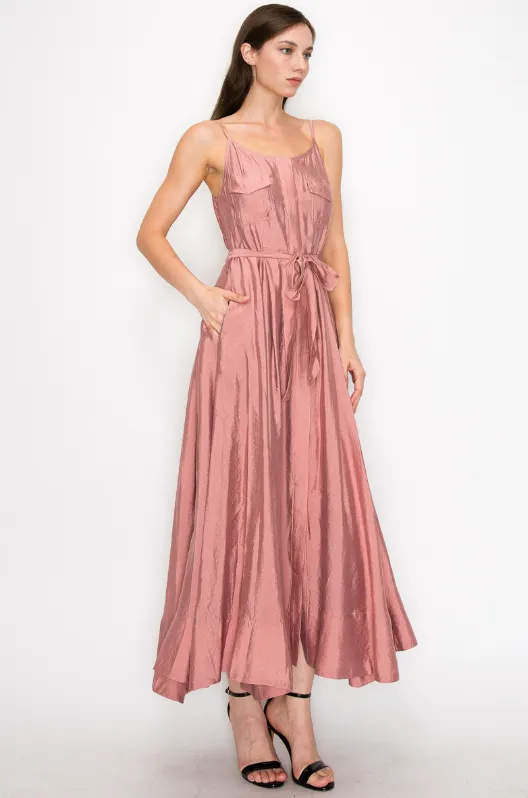 Dust Rose Swing Maxi Dress