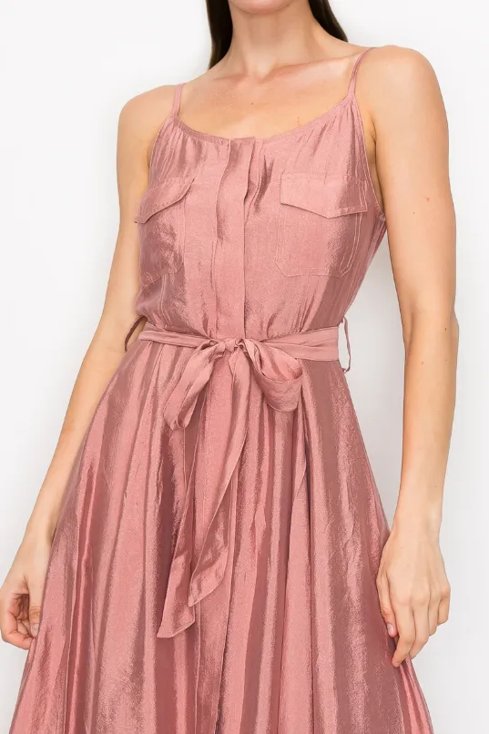 Dust Rose Swing Maxi Dress