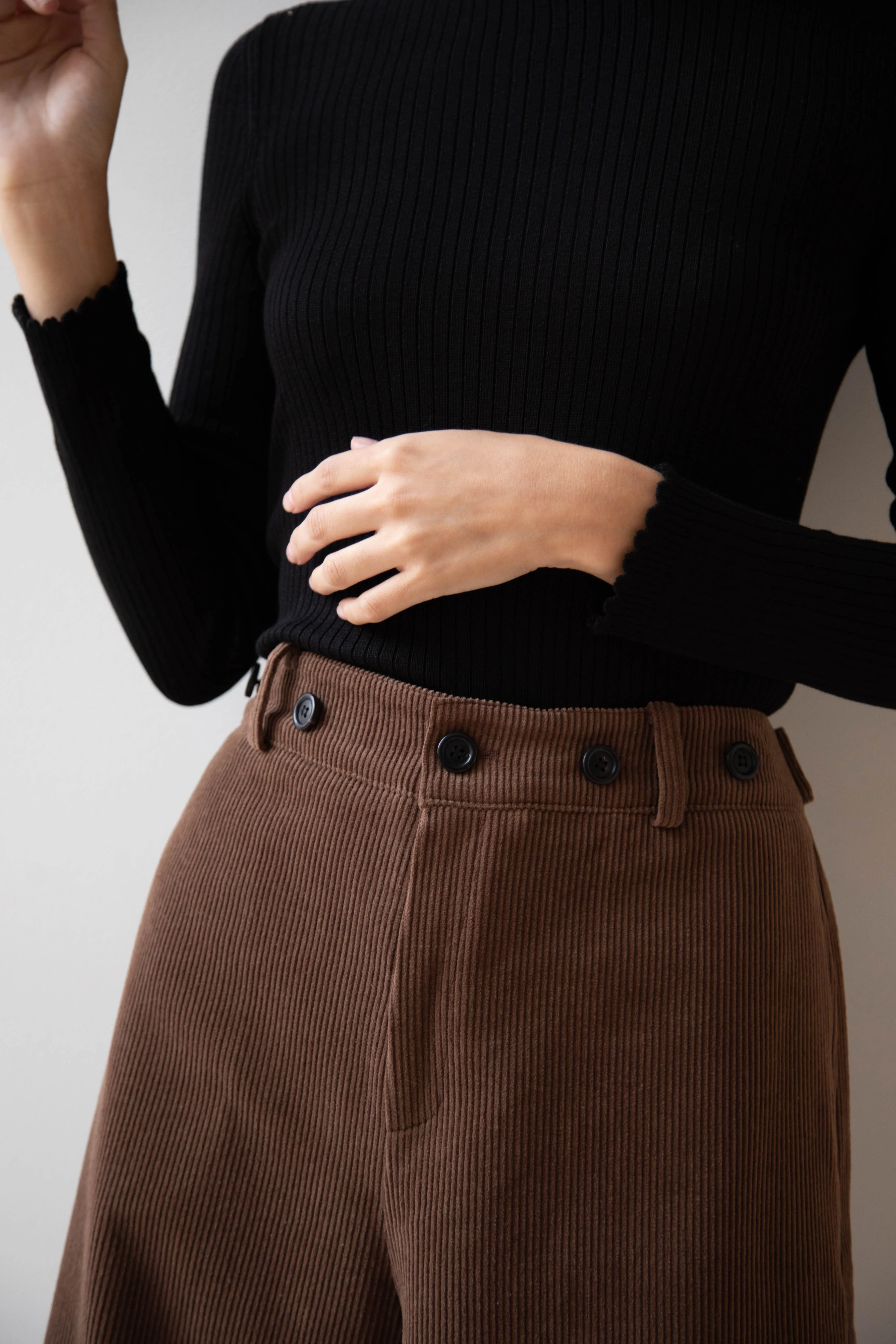 EASTBYEASTWEST | Wood Culottes in Chocolate