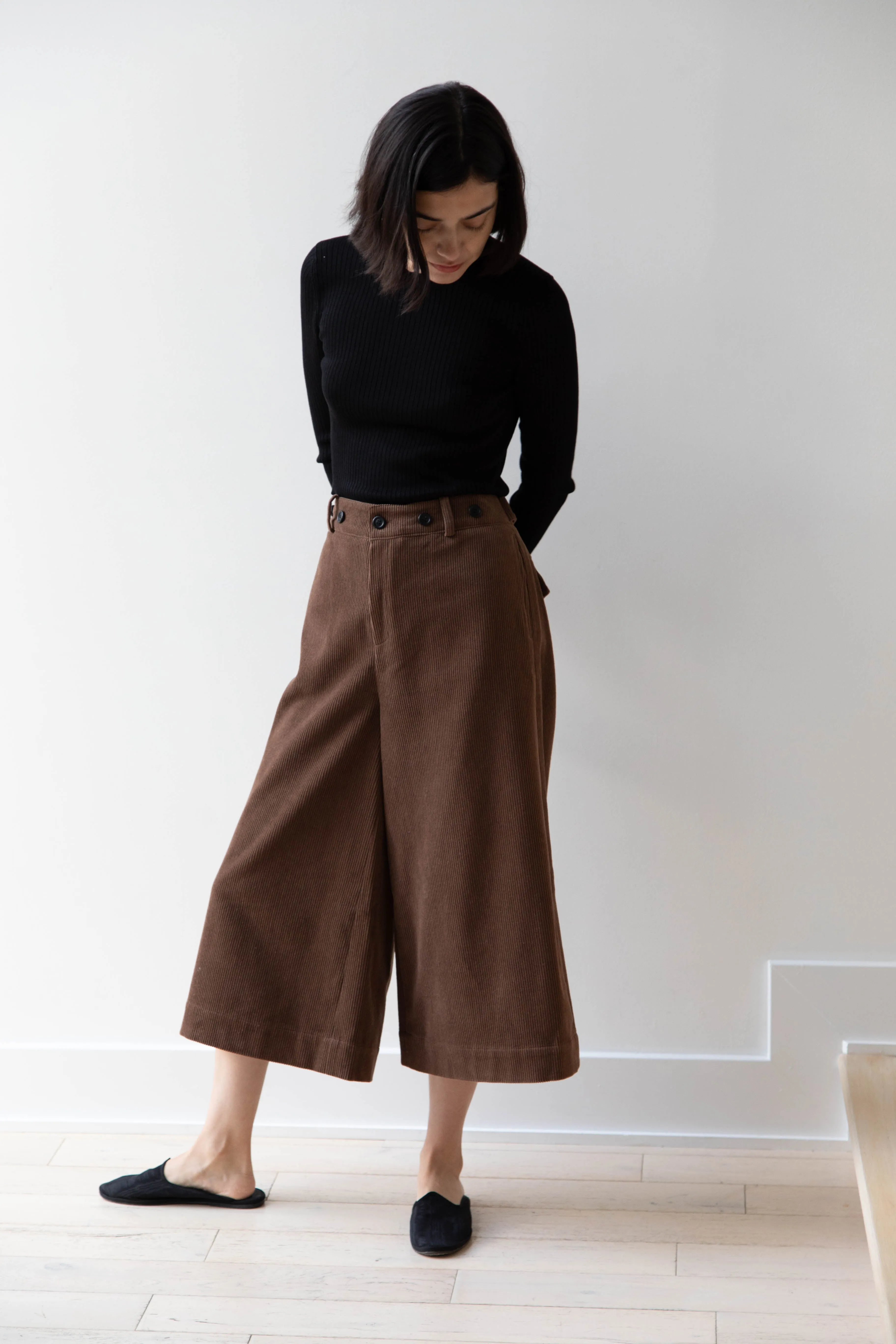 EASTBYEASTWEST | Wood Culottes in Chocolate