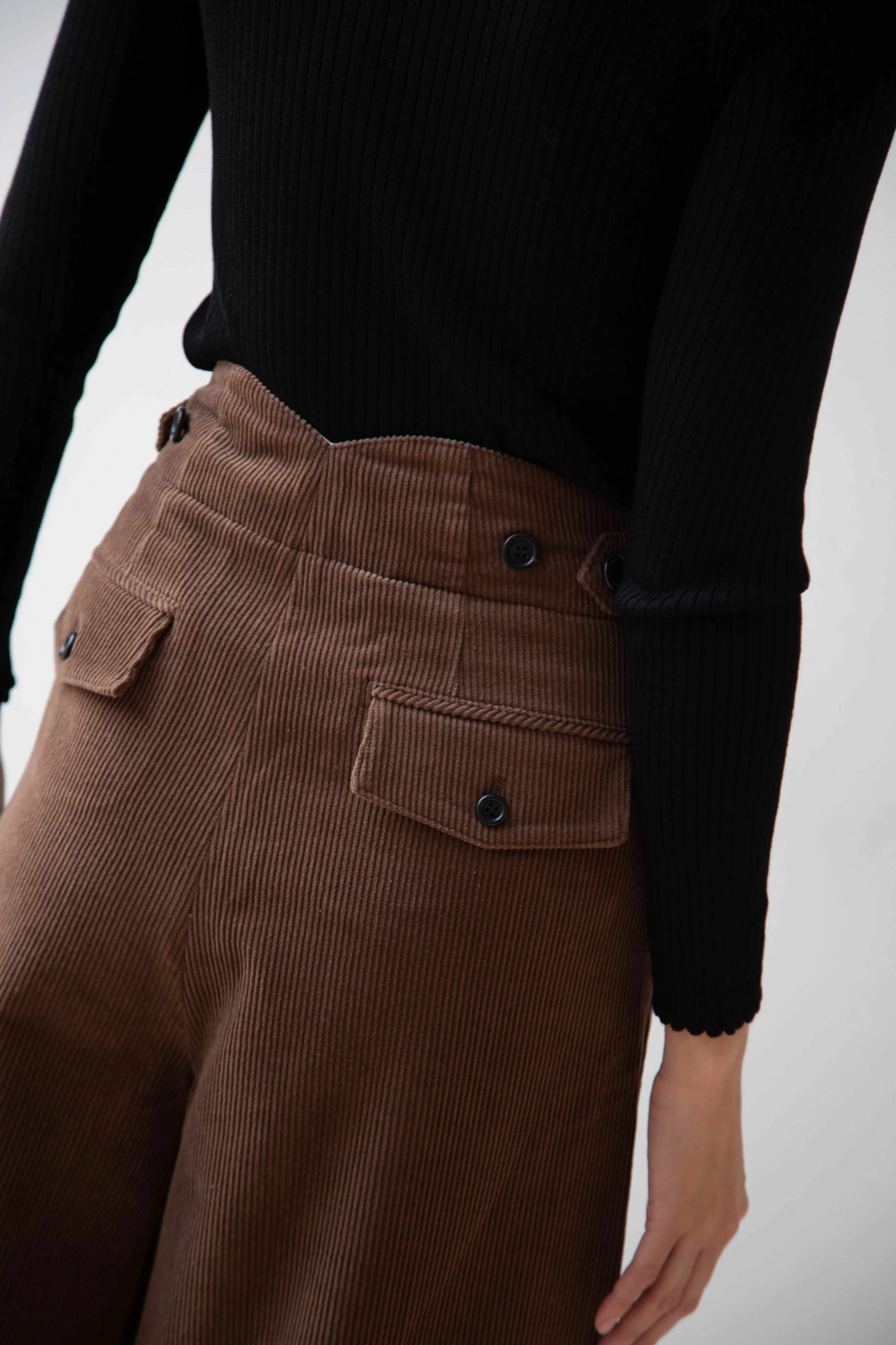 EASTBYEASTWEST | Wood Culottes in Chocolate