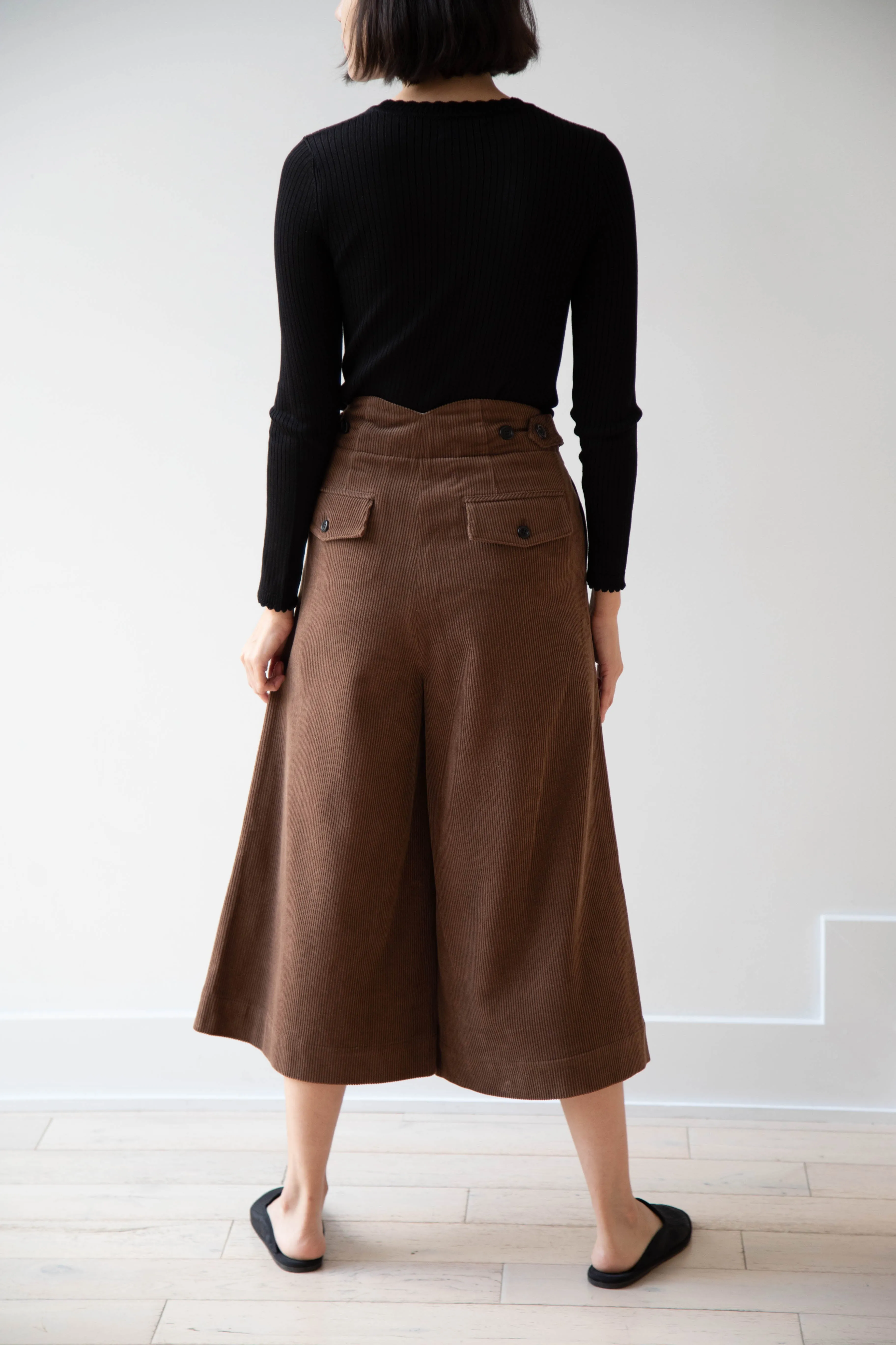 EASTBYEASTWEST | Wood Culottes in Chocolate