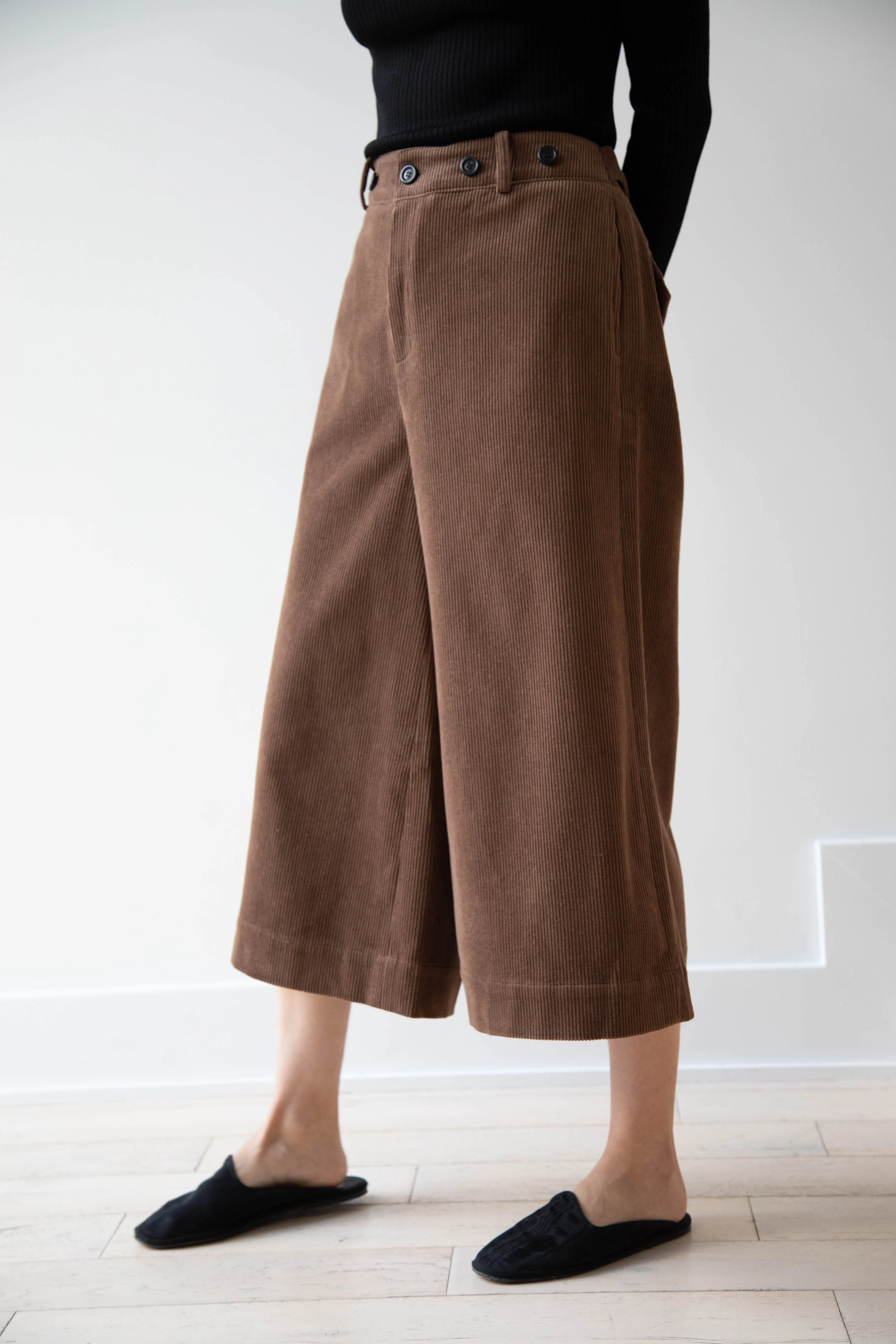 EASTBYEASTWEST | Wood Culottes in Chocolate