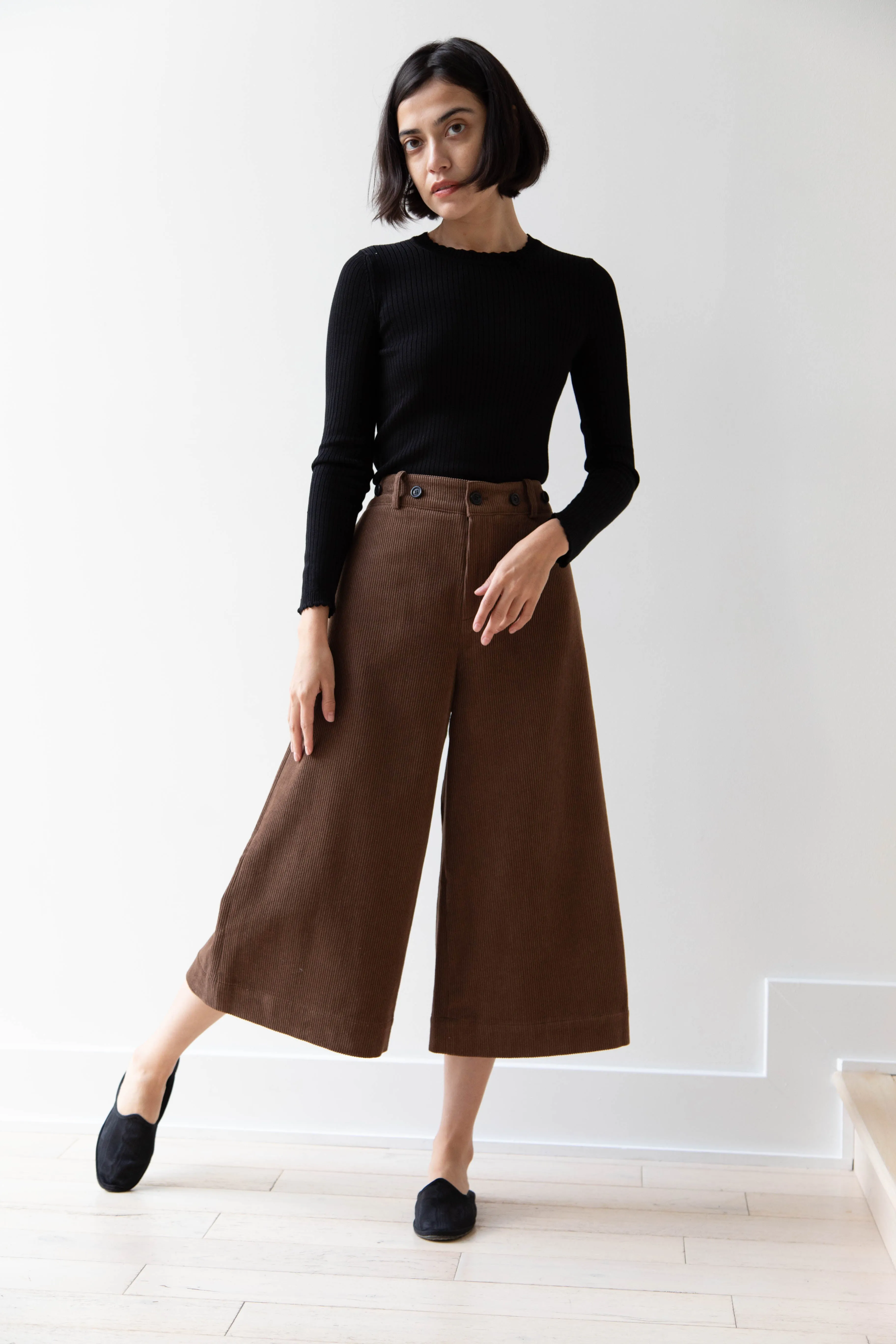 EASTBYEASTWEST | Wood Culottes in Chocolate