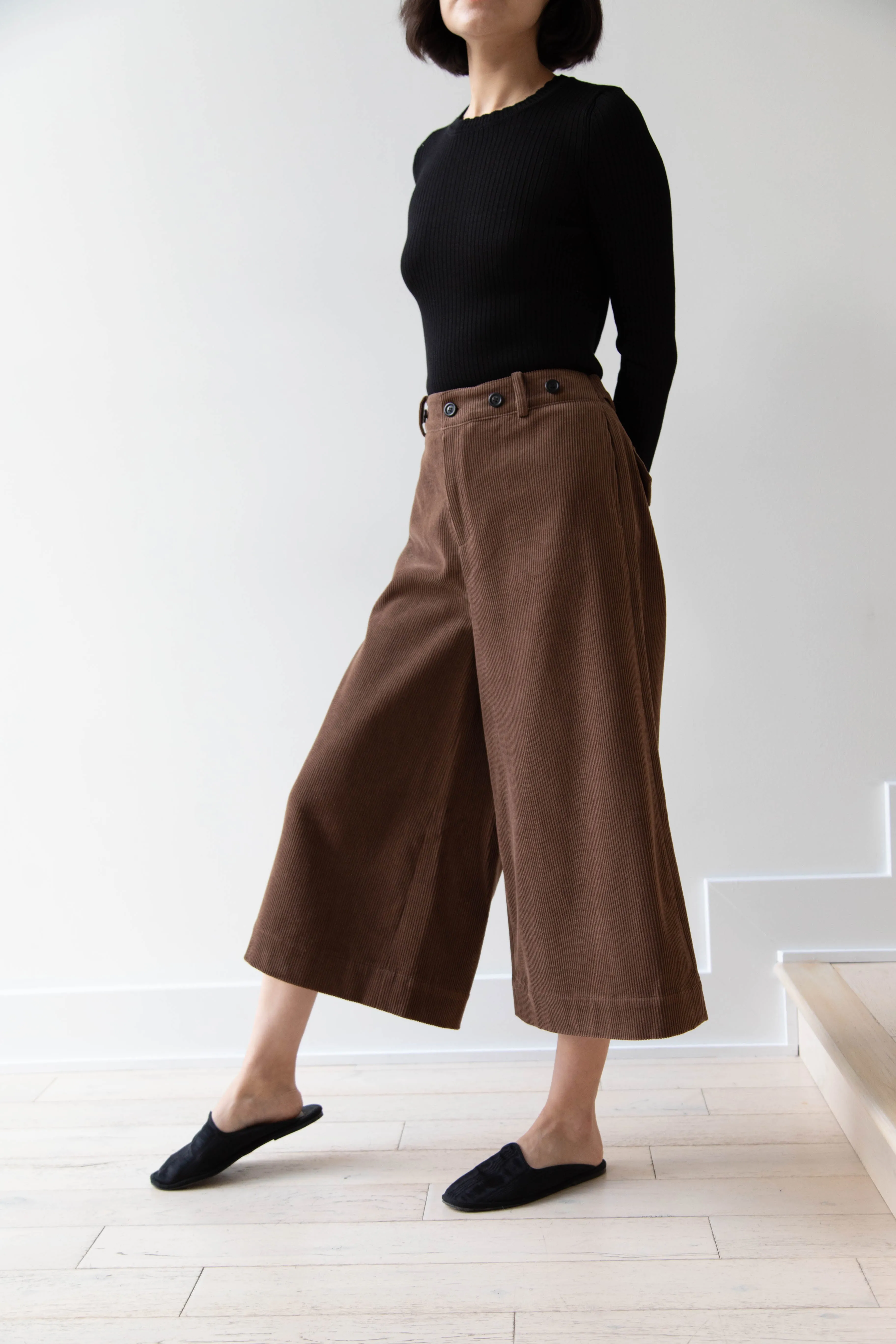 EASTBYEASTWEST | Wood Culottes in Chocolate