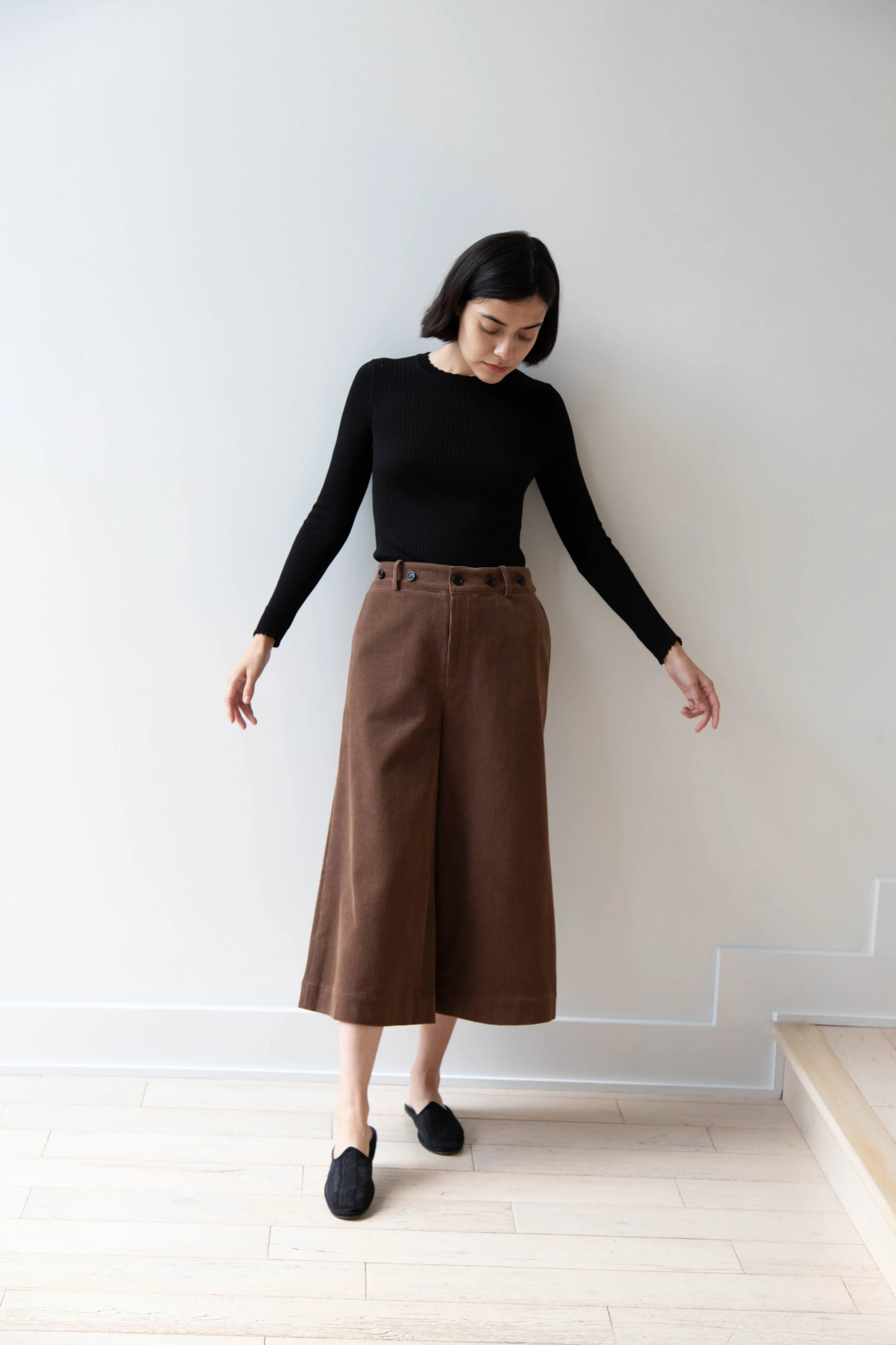 EASTBYEASTWEST | Wood Culottes in Chocolate