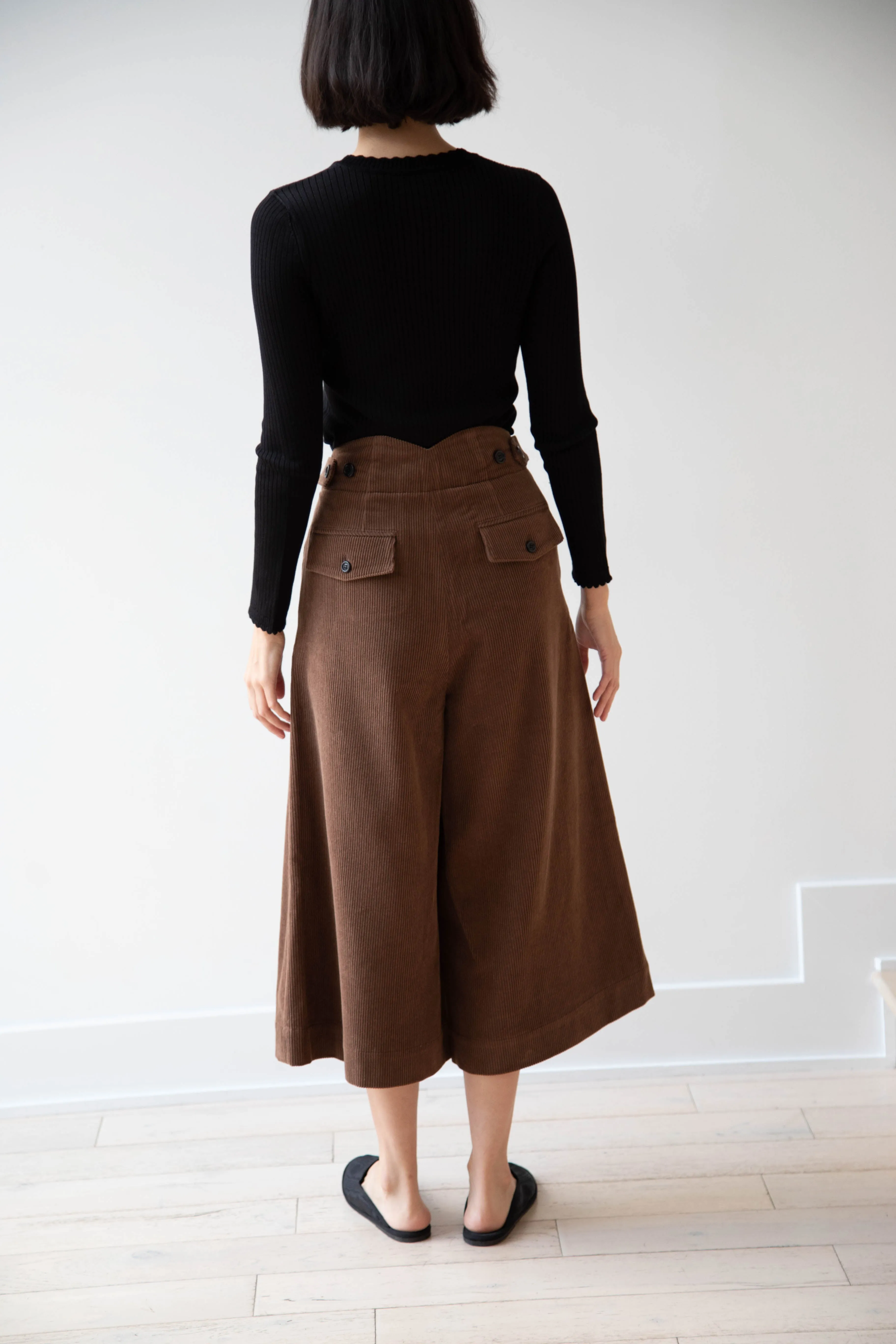 EASTBYEASTWEST | Wood Culottes in Chocolate