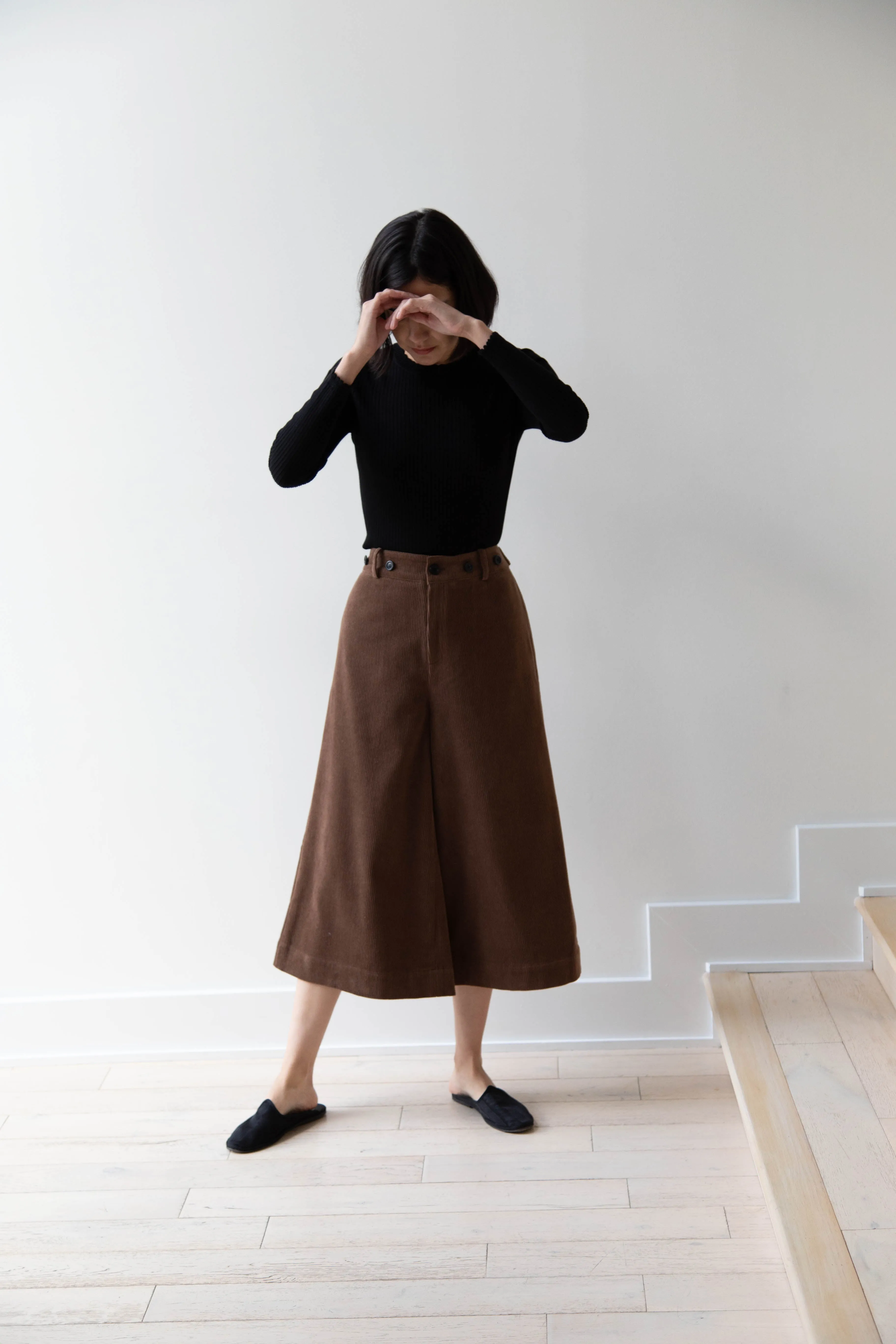 EASTBYEASTWEST | Wood Culottes in Chocolate