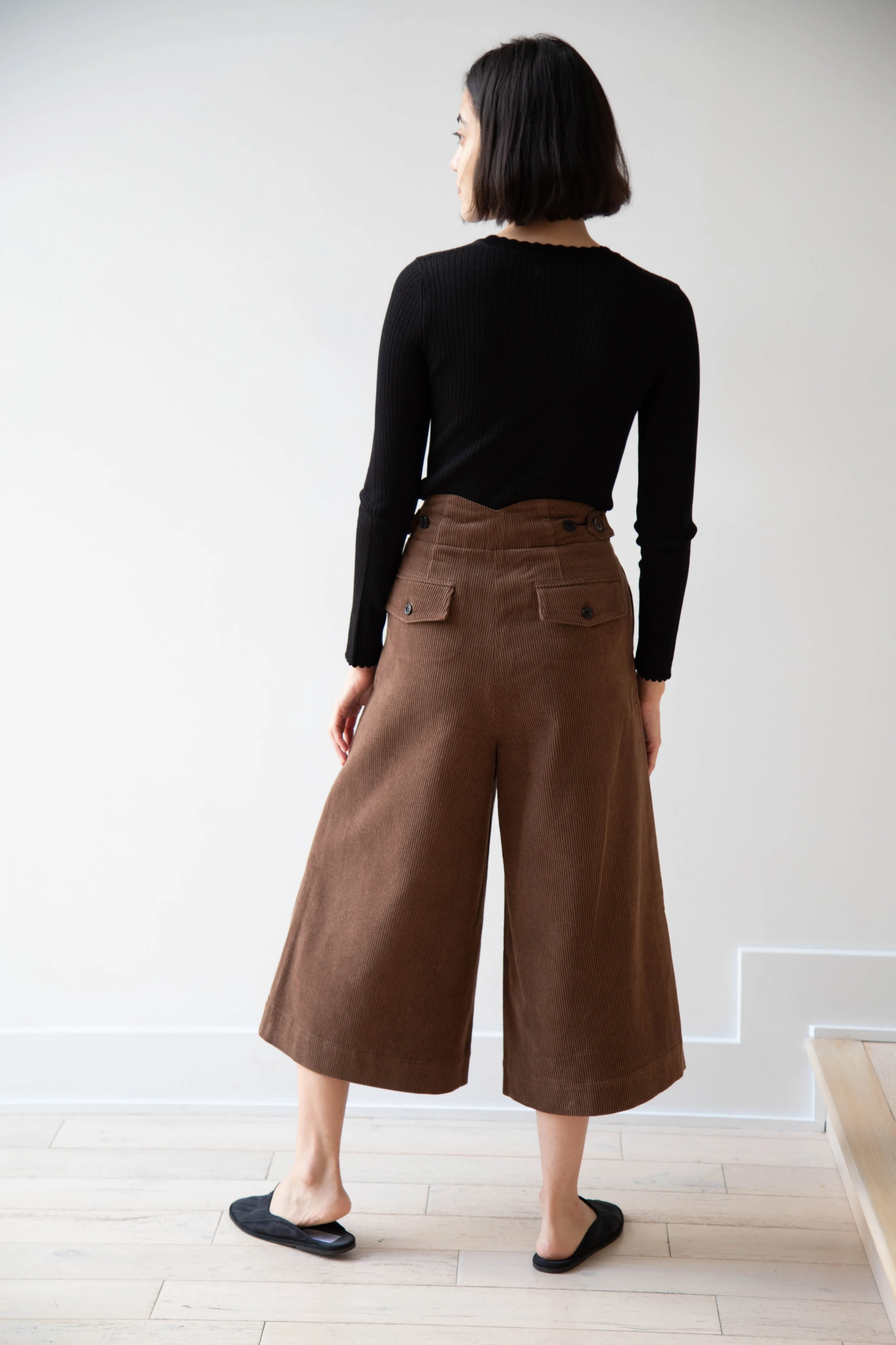 EASTBYEASTWEST | Wood Culottes in Chocolate