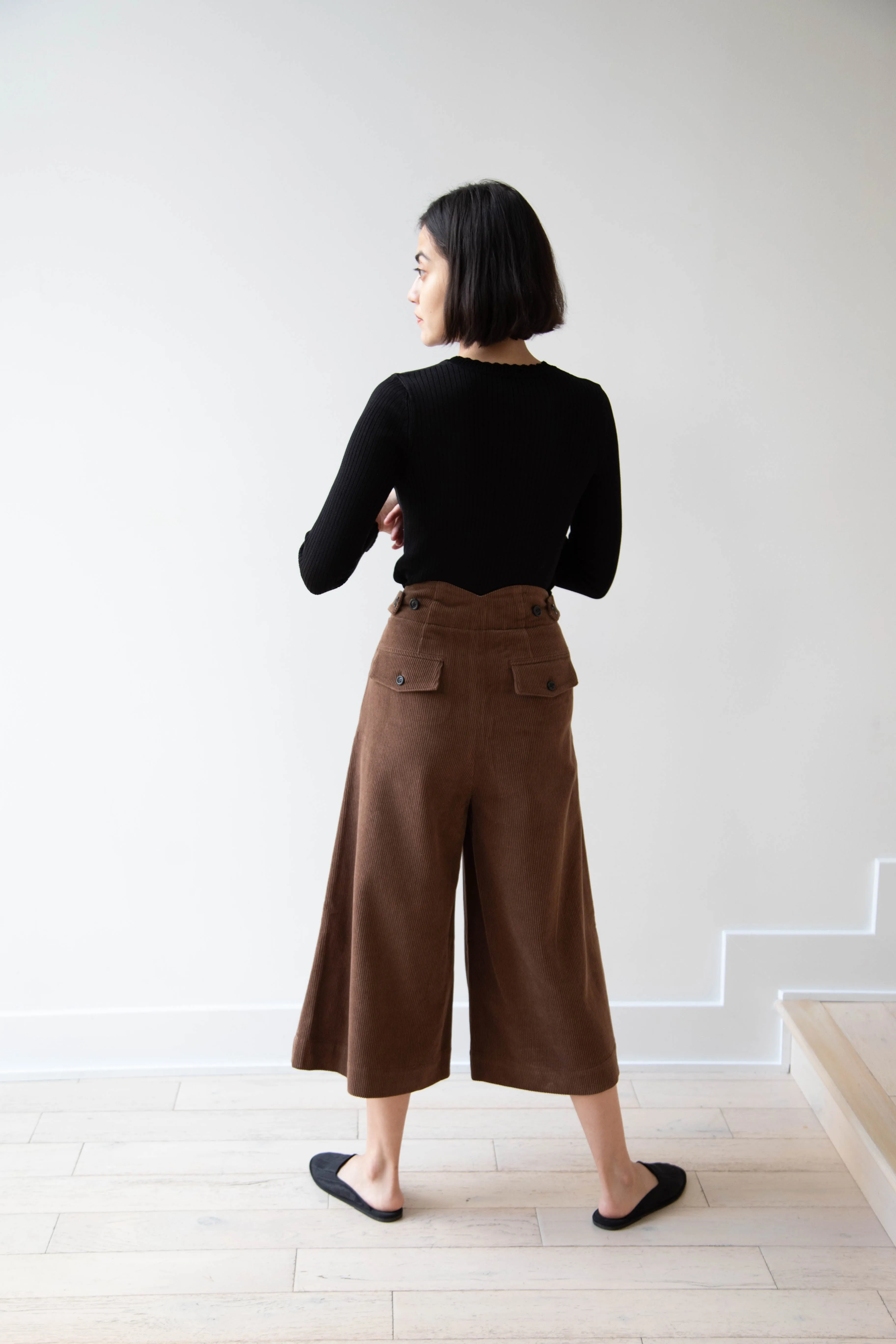 EASTBYEASTWEST | Wood Culottes in Chocolate