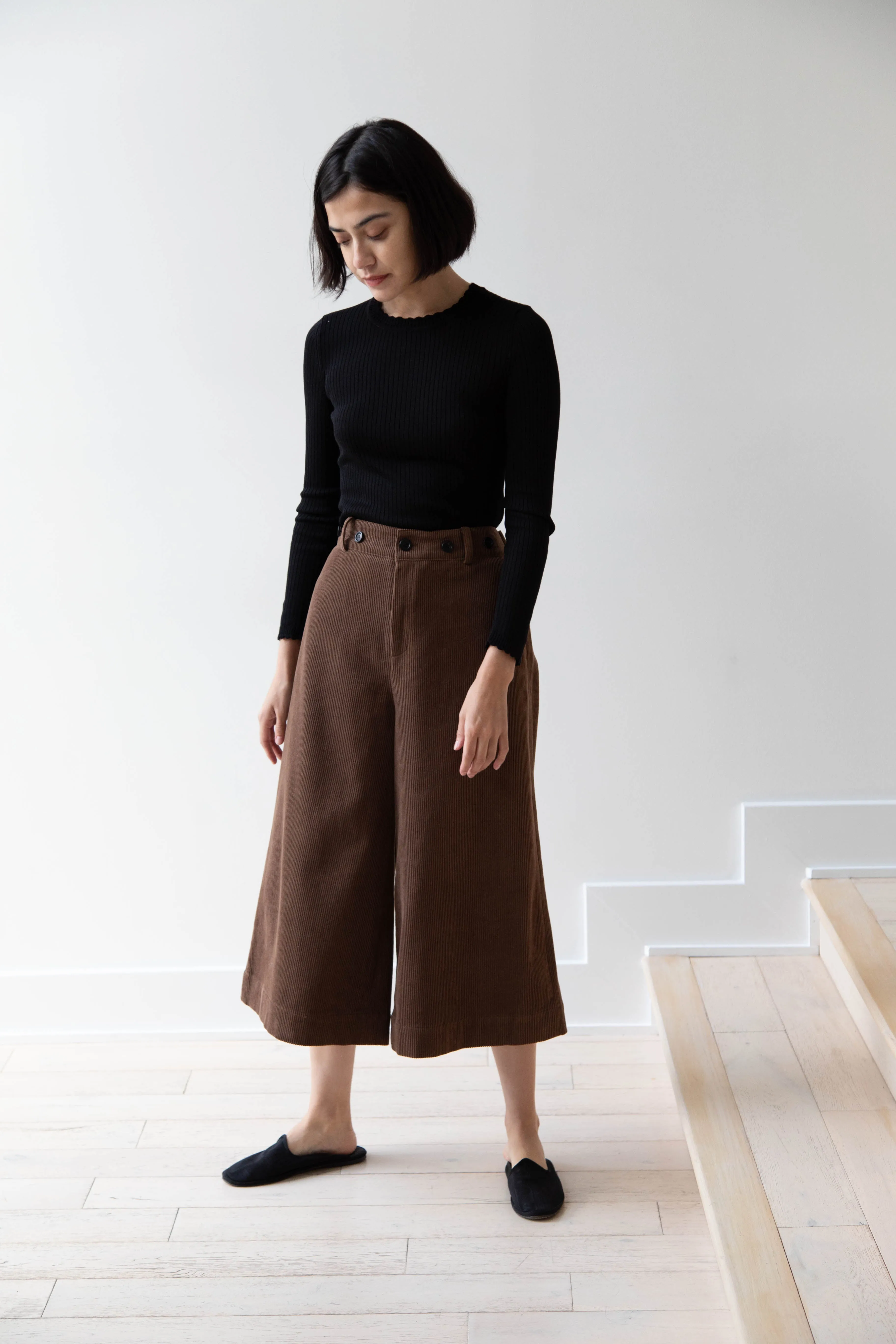 EASTBYEASTWEST | Wood Culottes in Chocolate