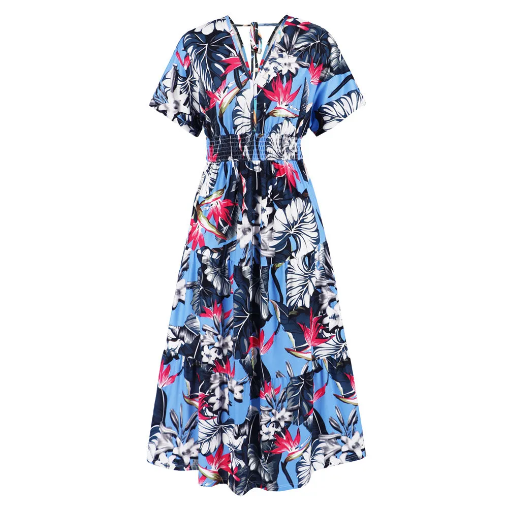 Elegant and Charming Long Floral Dress