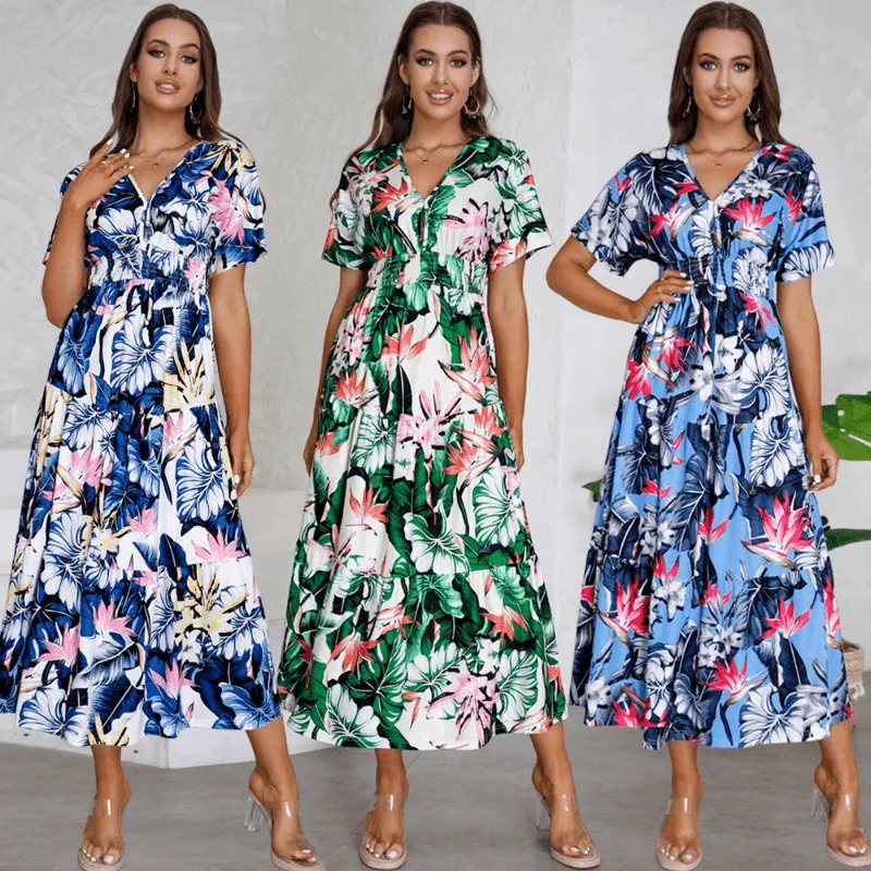 Elegant and Charming Long Floral Dress