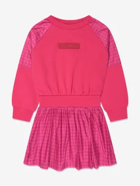 Emporio Armani Girls Logo Sweater Dress in Pink