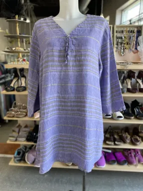 Flax Striped tunic dress L