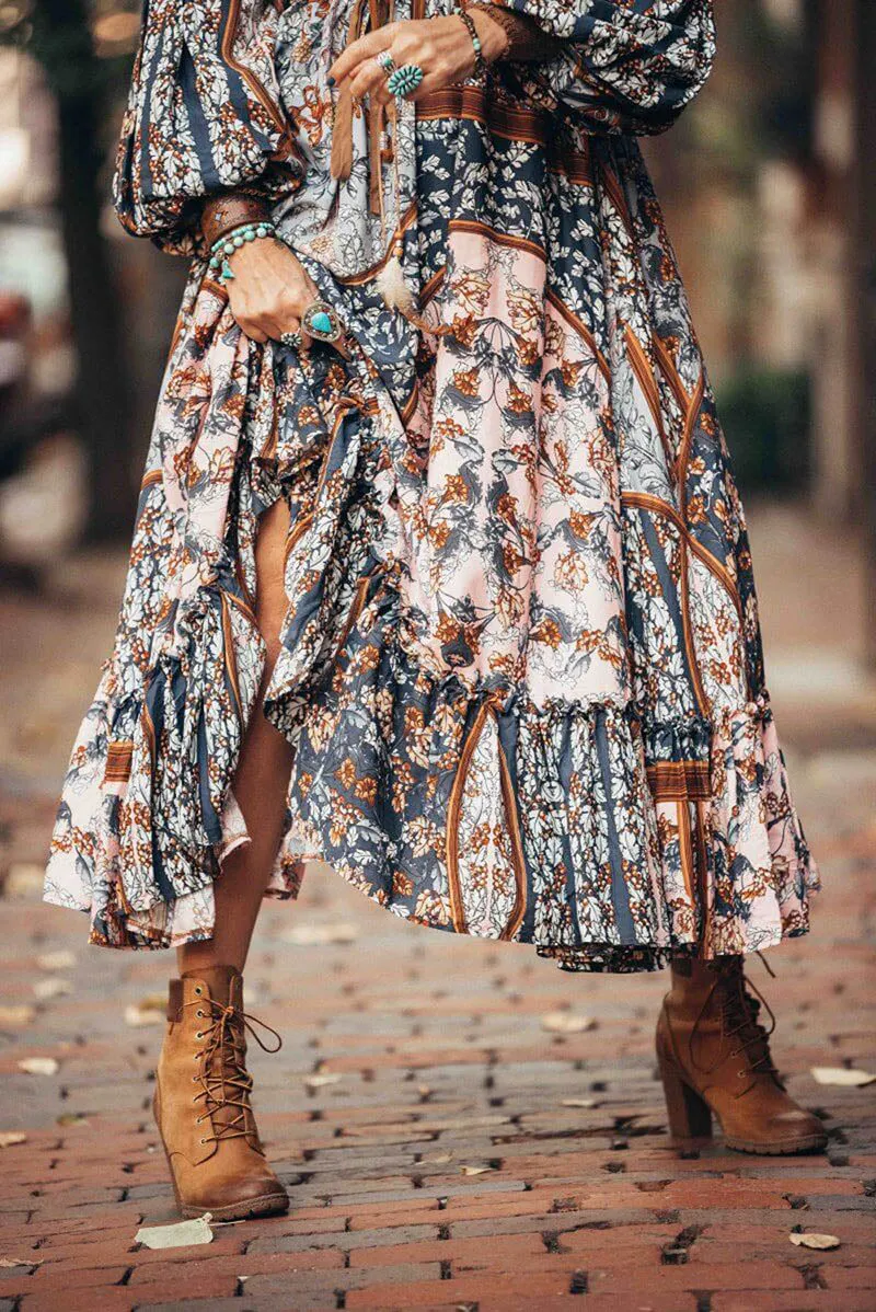 Floral Boho Summer Dress For Women, Bohemian Dress