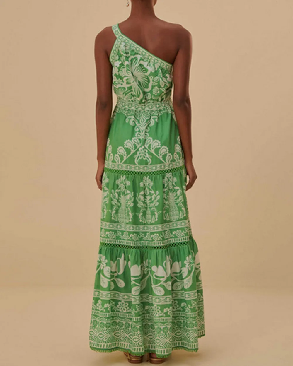 Green Sweet Garden Maxi Dress