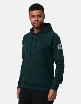 Gym Coffee Chill Pullover Hoodie (Mens) - Moss Green