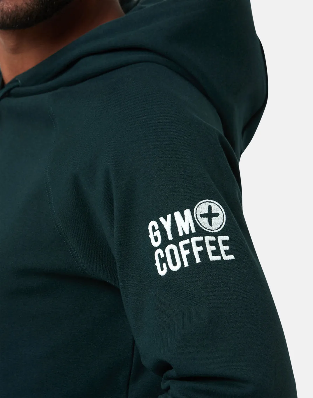 Gym Coffee Chill Pullover Hoodie (Mens) - Moss Green