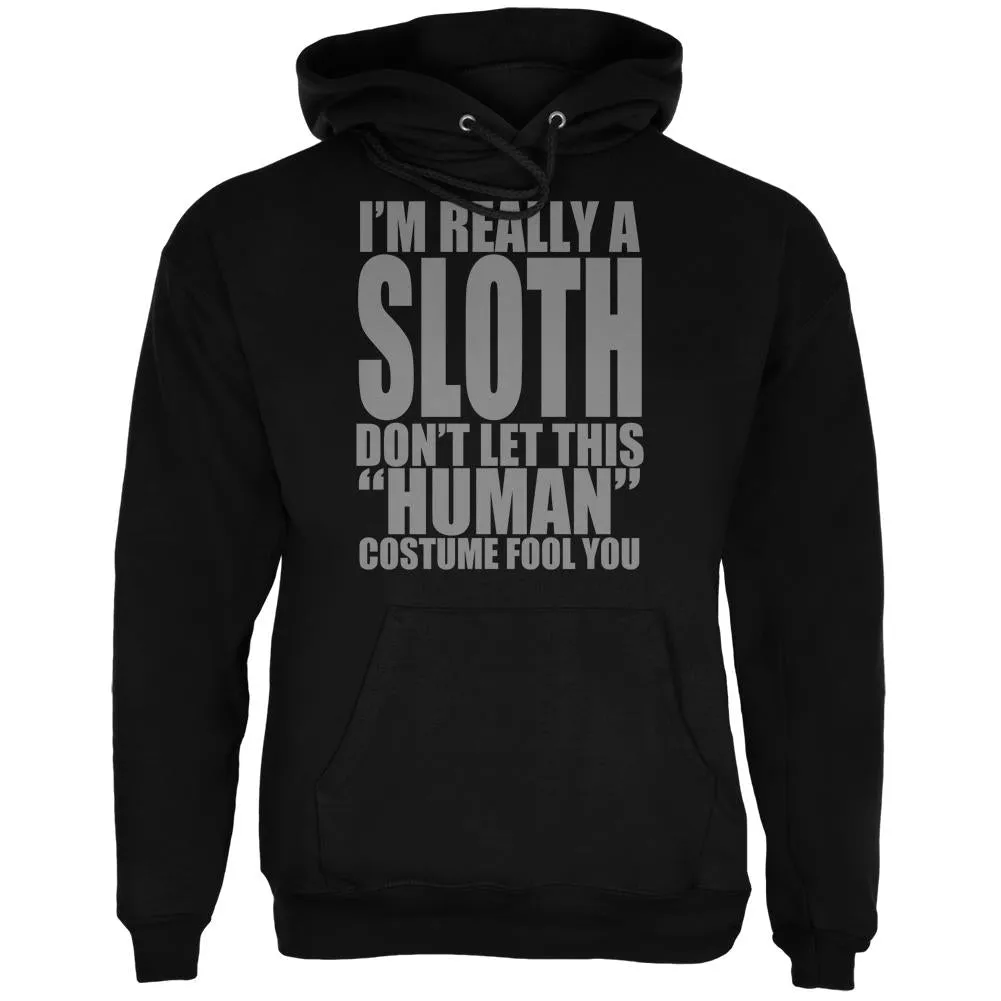 Halloween Human Sloth Costume Mens Hoodie