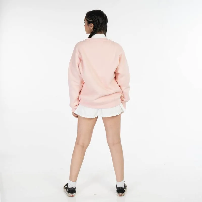 Halo Effect Unisex 'University of Halo' Marshmallow Pink Sweatshirt