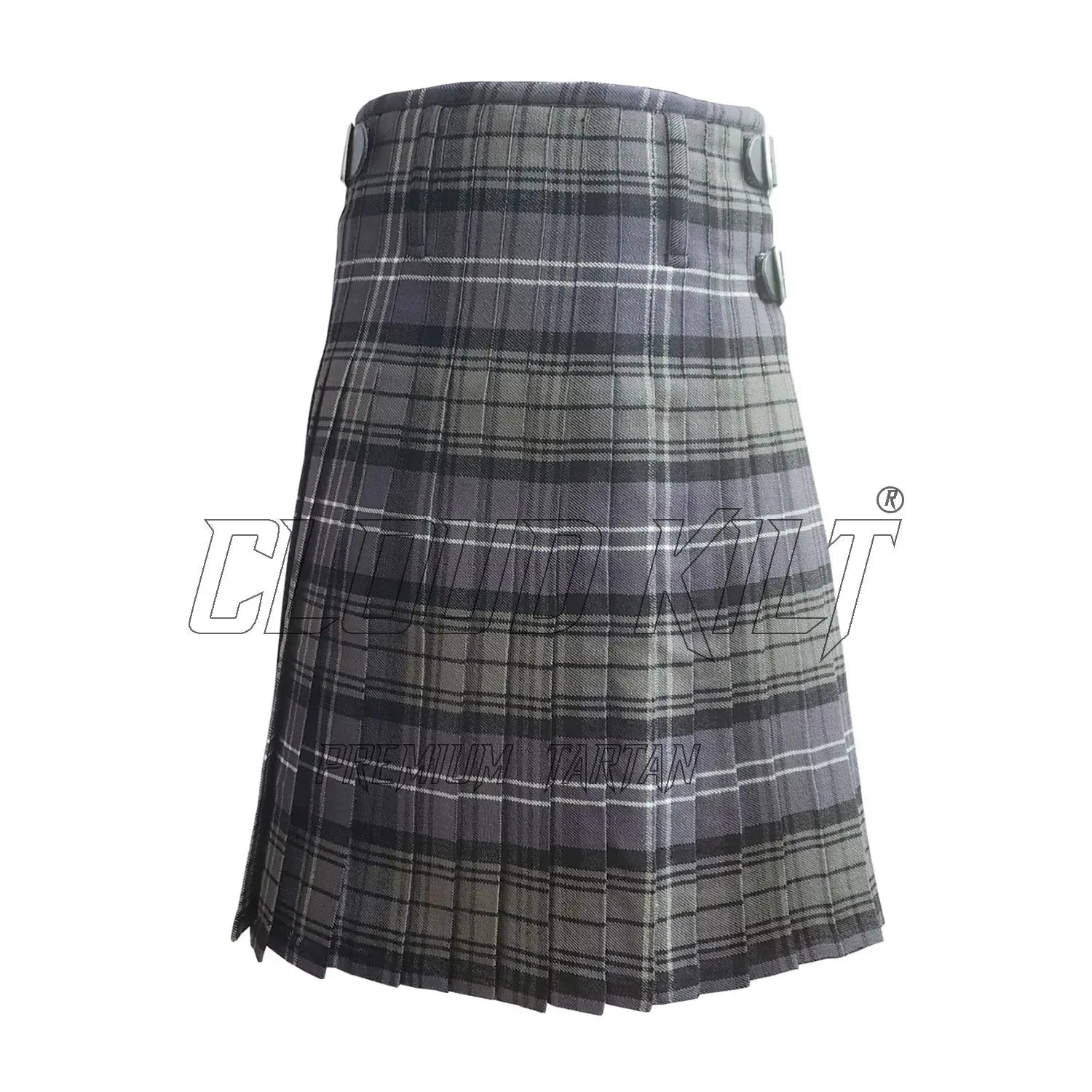 Hamilton Grey Tartan Kilt