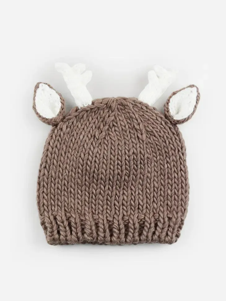 Hartley Deer Hand Knit Hat