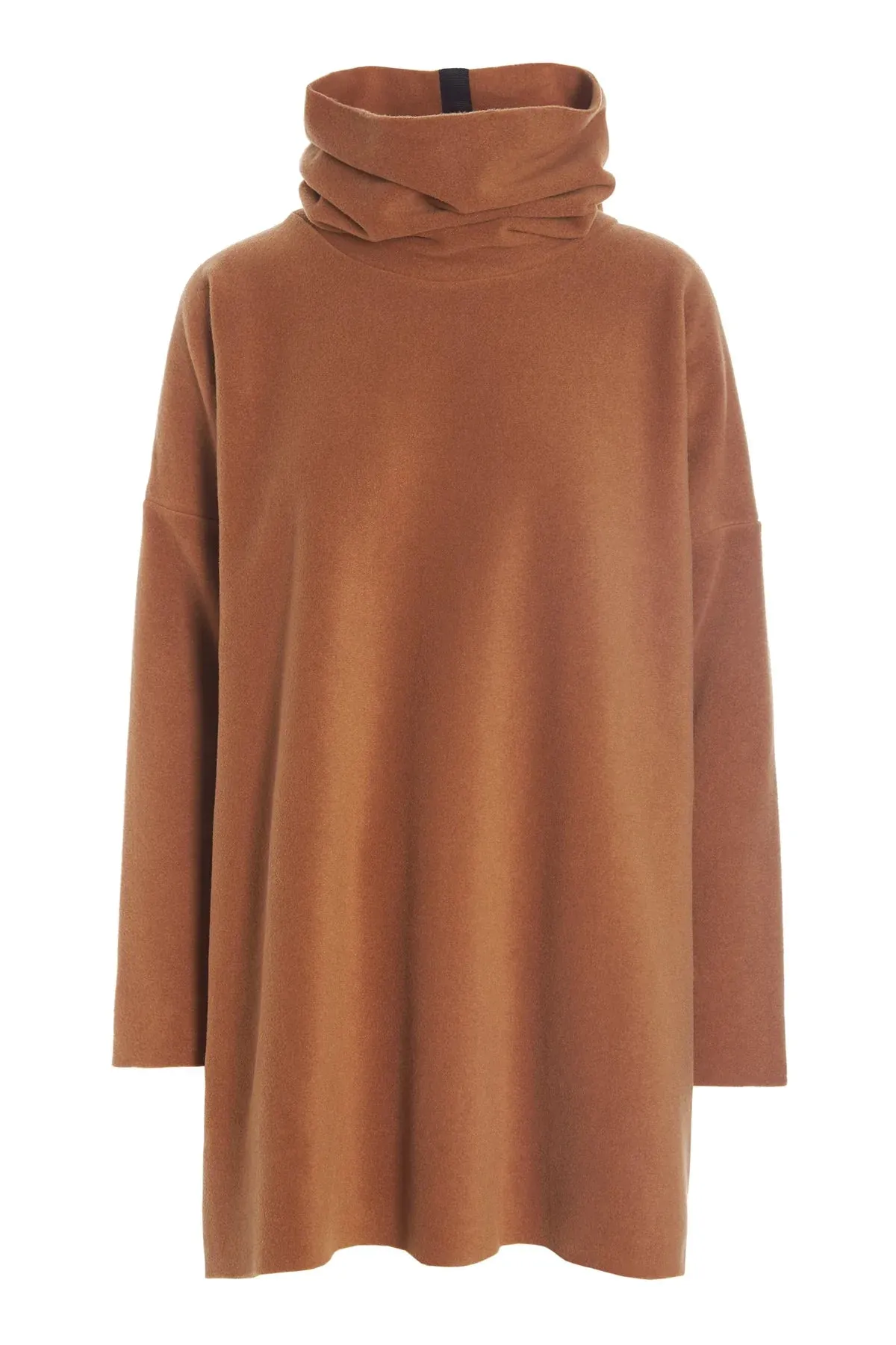 Henriette Steffensen 1288 High Neck Fleece Tunic in RUST